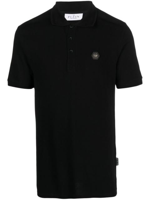 logo_patch short-sleeved polo shirt