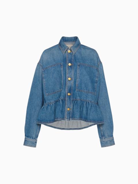 The Arquette Denim Peplum Jacket