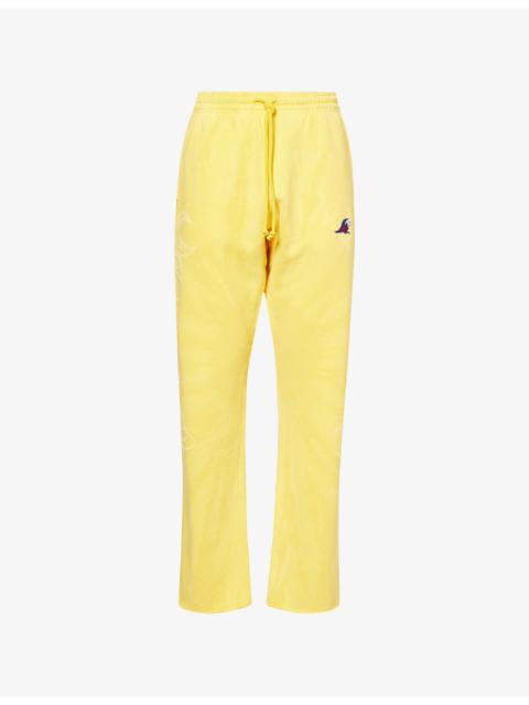 HELLSTAR Mad Sun Straight-Leg Cotton-Jersey Jogging Bottoms