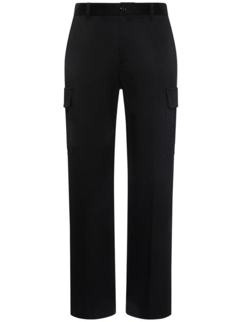 Tailored wool twill formal pants