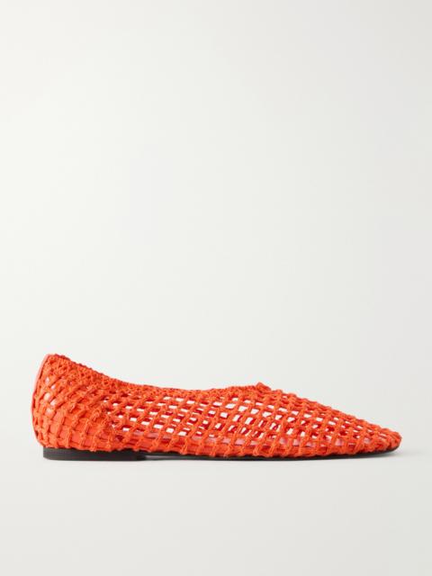 Proenza Schouler Slant Crocheted Ballet Flats