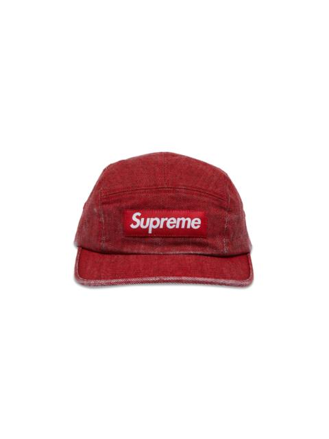 Supreme Coated Denim Camp Cap 'Red'