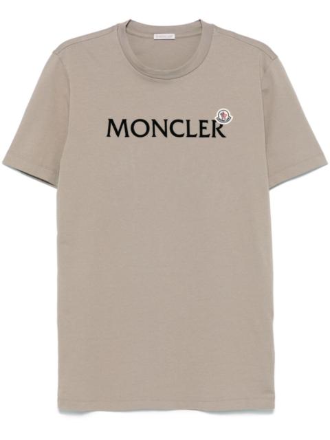 Moncler flocked-logo cotton T-shirt