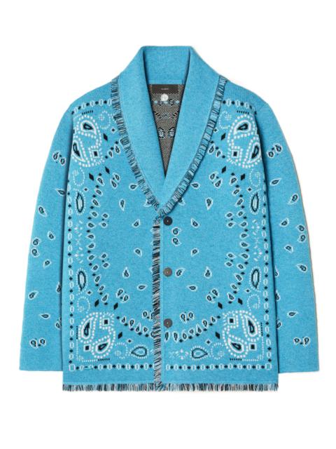 Alanui Bandana Jacquard Cardigan