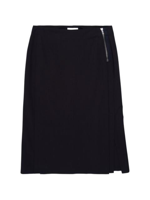Lemaire zip-detail skirt