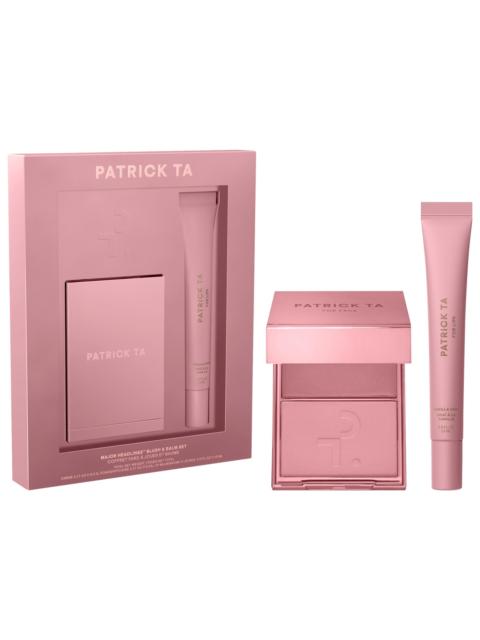 Patrick Ta Major Headlines Double-Take Crème & Powder Blush Duo & Lip Balm Makeup Gift Set