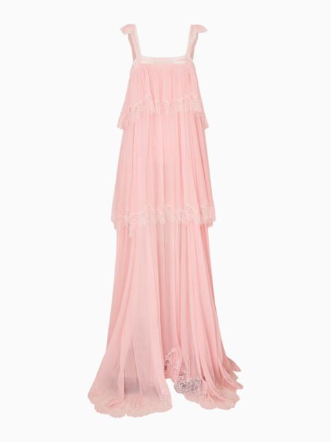 LoveShackFancy Maralee Silk Chiffon Maxi Dress
