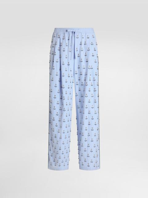 Dolce & Gabbana Vanity trousers with embroidery