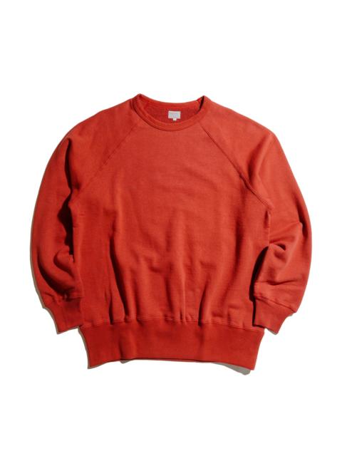 The Real McCoys The Real McCoy’s MC24117 9 Oz. Loopwheel Raglan Sweatshirt Cherry