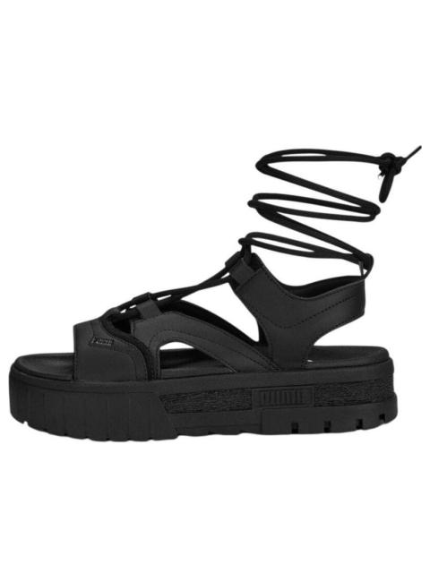 PUMA (WMNS) PUMA Mayze Sandal Laces 'Black' 388950-02