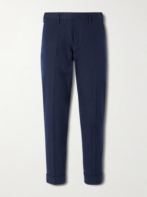 Dries Van Noten Straight-Leg Cotton and Wool-Blend Trousers