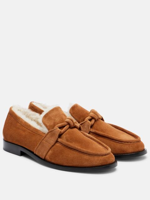 Bottega Veneta Astaire shearling-lined suede loafers