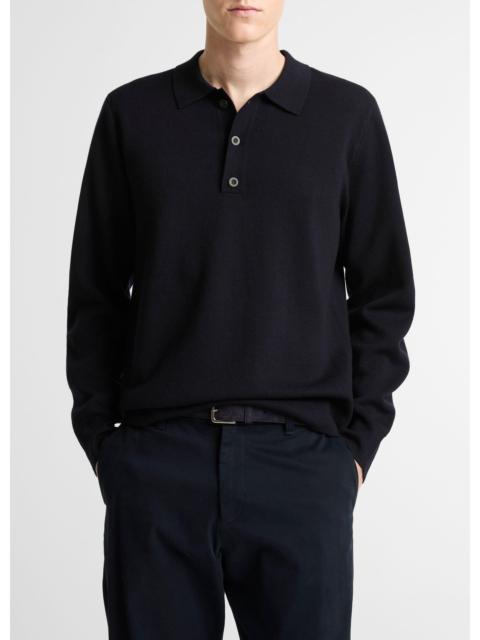 Vince Italian Merino Wool Milano Polo Sweater
