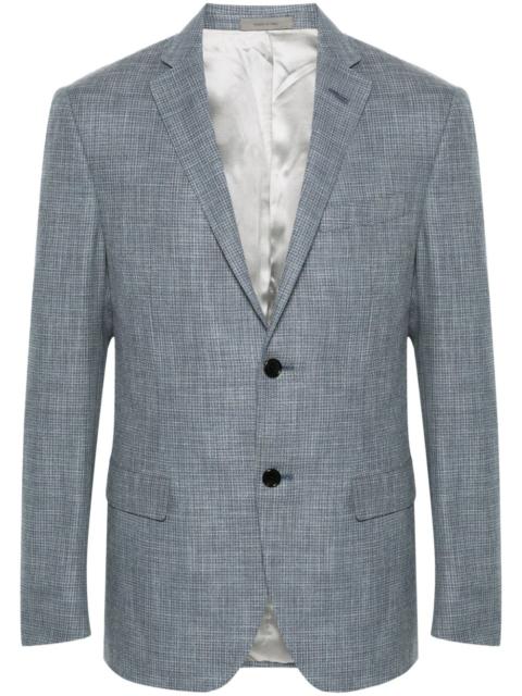 CORNELIANI checked single-breasted blazer