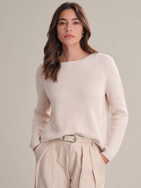 525 america Emma: Crewneck Shaker Stitch Cotton Sweater