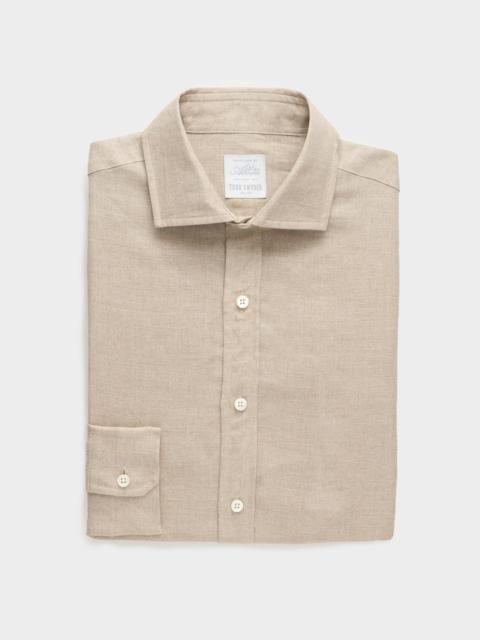 TODD SNYDER Italian Linen Spread Collar Dress Shirt