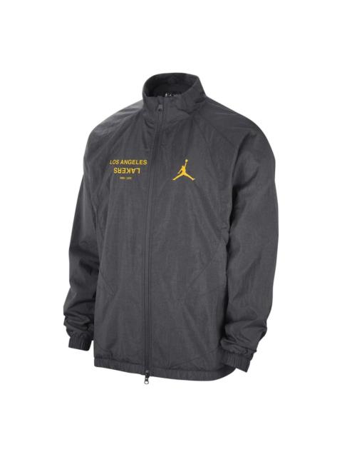 Jordan Air Jordan Los Angeles Lakers Courtside NBA Jam Jacket Asia Sizing 'Medium Ash Purple Smoke' FV8193-