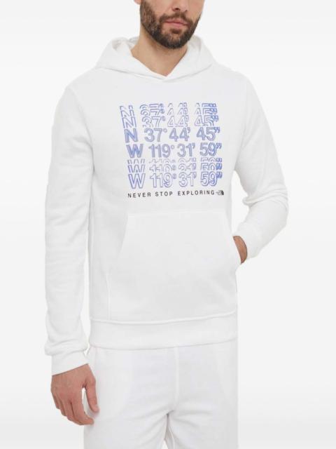 The North Face print hooded sweatshirt