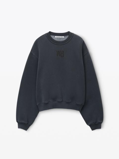 Alexander Wang puff logo sweatshirt in terry