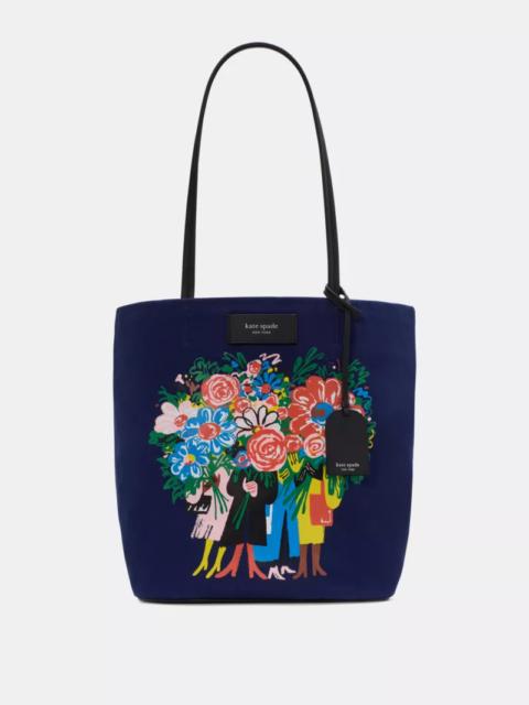 kate spade On Purpose Bouquet Canvas Large Tote