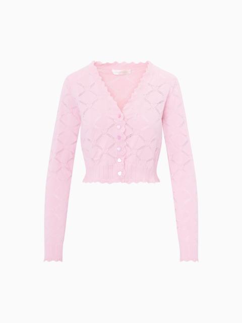 Petra Knit Heart Argyle Cardigan