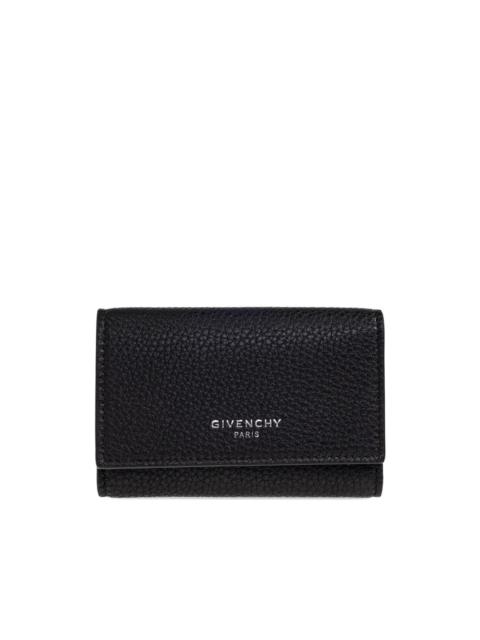 Givenchy logo leather keyring