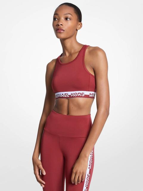 MICHAEL KORS Logo Tape Sports Bra