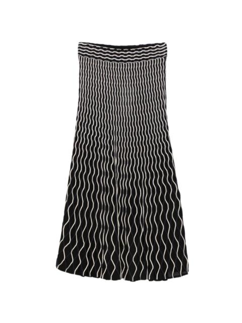 SIMKHAI patterned skirt