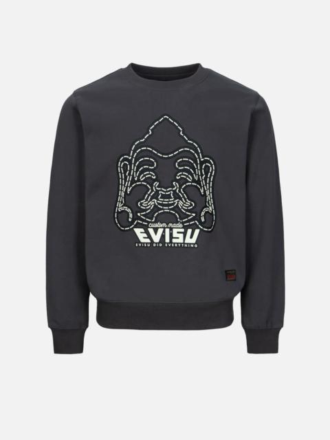 EVISU GODHEAD PRINT REGULAR FIT SWEATSHIRT