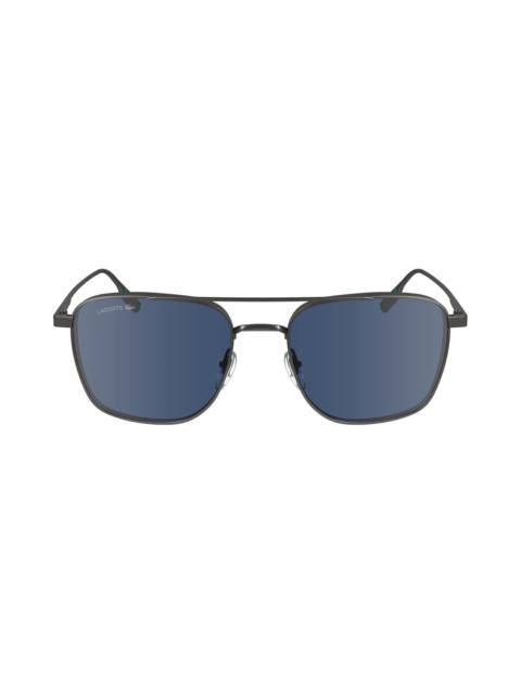 LACOSTE Premium Heritage 55mm Rectangular Sunglasses