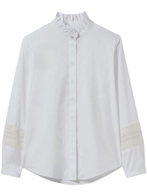Claudie Pierlot frill-collar cotton T-shirt