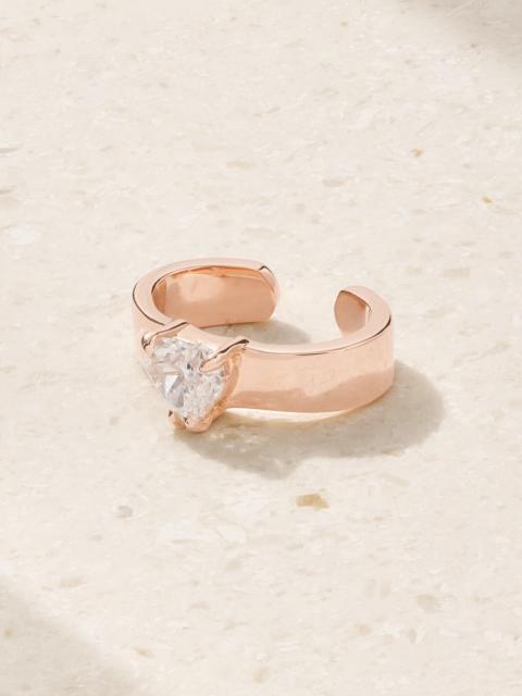 ANITA KO 18-karat Rose Gold Diamond Ear Cuff