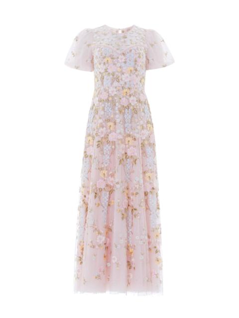 Needle & Thread Garden Rose Short Sleeve Ankle Gown