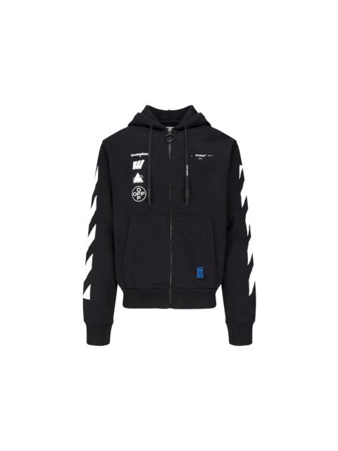 Off-White OFF-WHITE Mariana De Silva Zipped Hoodie Black/Multicolor