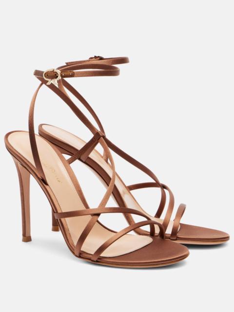 Gianvito Rossi Satin crêpe sandals