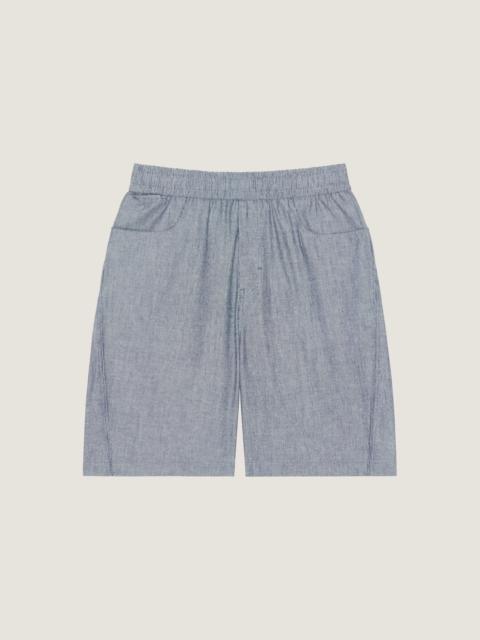 Givenchy COUTURE SEAM STRIPED BERMUDA SHORTS IN COTTON