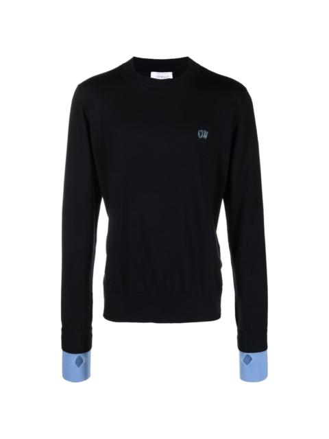 Off-White Ow crew-neck jumper