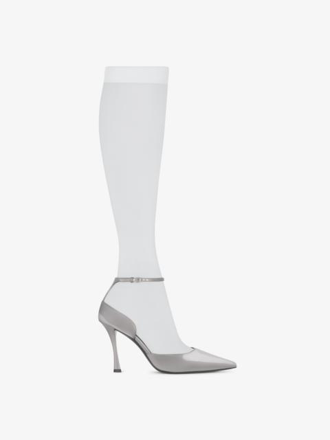 Givenchy SHOW PUMPS IN LEATHER WITH STOCKINGS