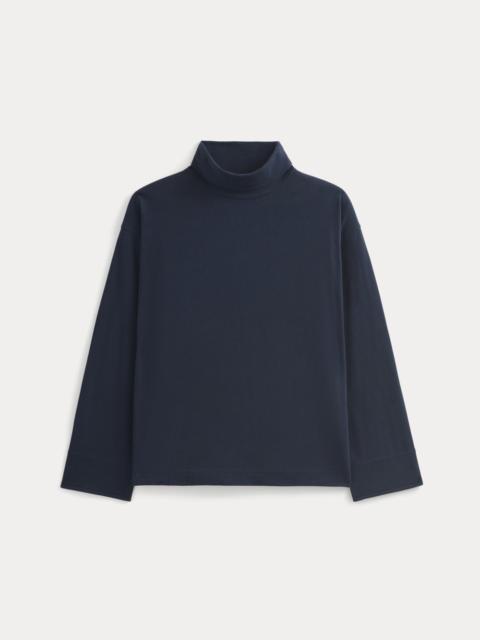 EVERLANE SLOUCHY TURTLENECK IN ESSENTIAL COTTON