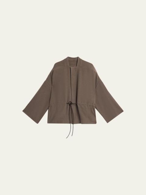 Rick Owens Sail Oversized Wool Flannel Jacket