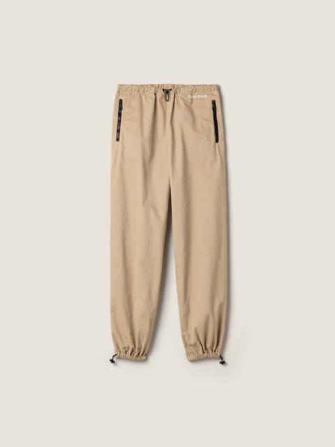 Miu Miu Washed Gabardine Trousers