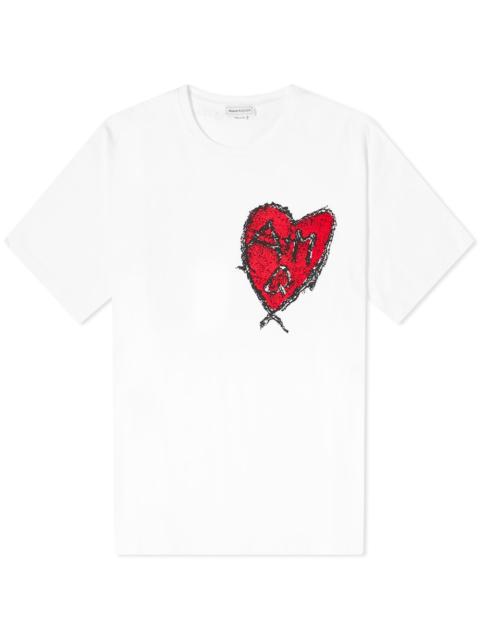 Alexander McQueen Alexander McQueen Heart Logo Tee