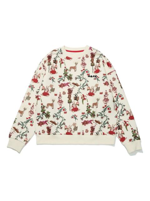 Li-Ning (WMNS) Li-Ning Rijindoujin Cartoon Graphic Sweatshirt 'Beige' AWDT074-8