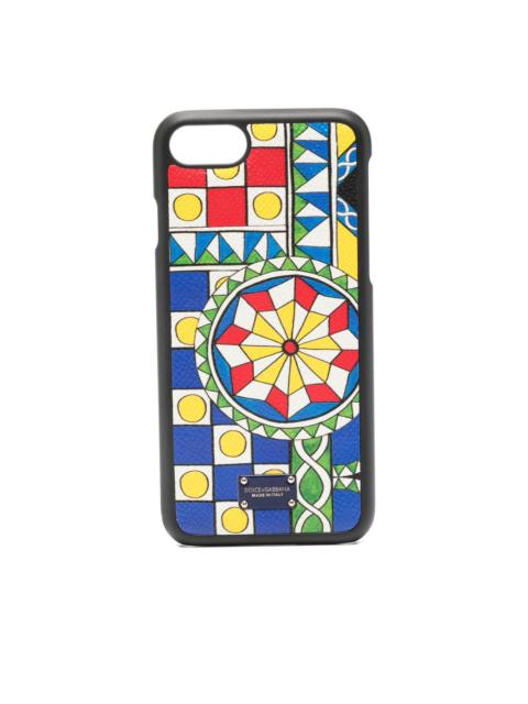 Dolce & Gabbana geometric-print iPhone 7 and 8 case