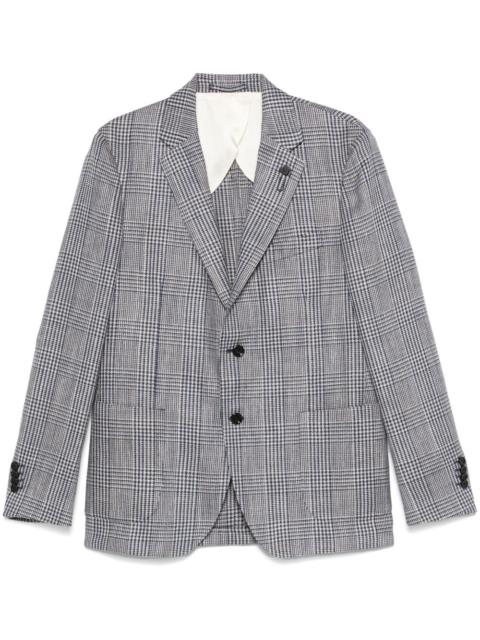 LARDINI check-pattern blazer