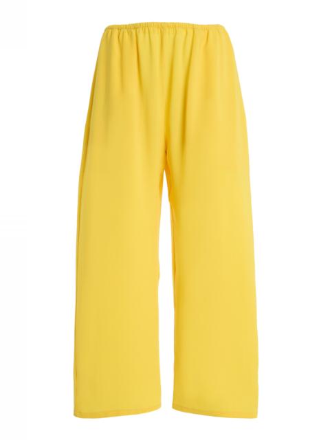 LESET Ari Crepe Crop Pants yellow
