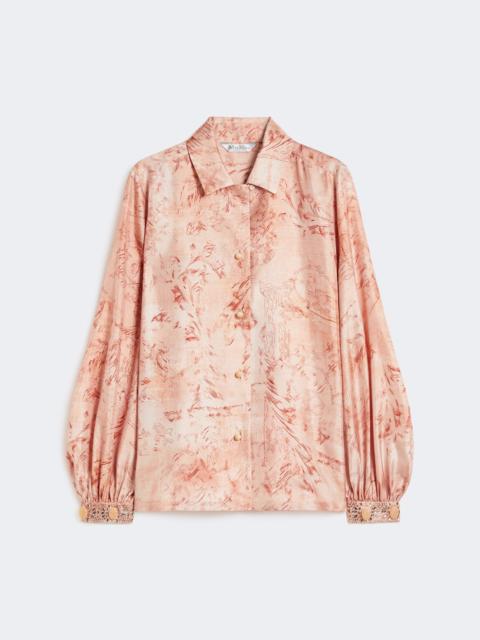Max Mara CRESPO Printed silk shirt - PINK
