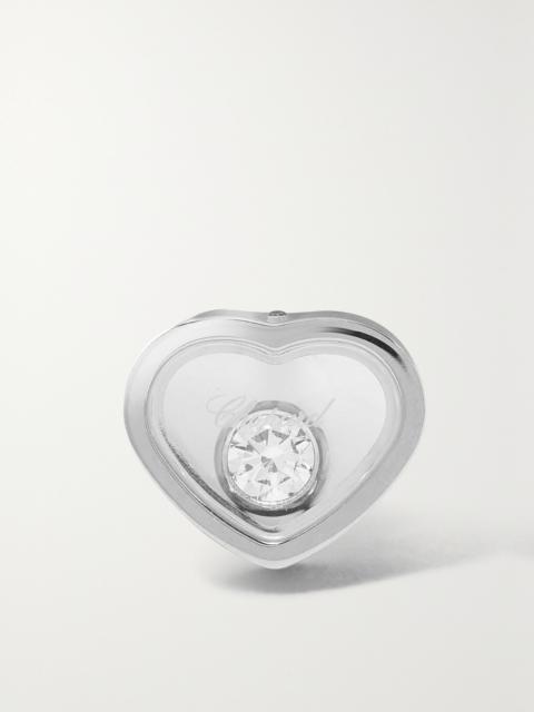 Chopard My Happy Hearts 18-karat white gold diamond single earring Gold