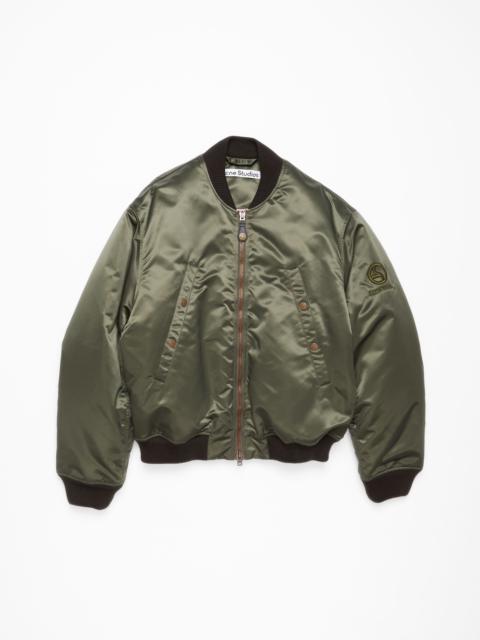 Acne Studios Bomber jacket logogram - Military green