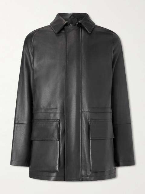 SAMAN AMEL City Leather Jacket